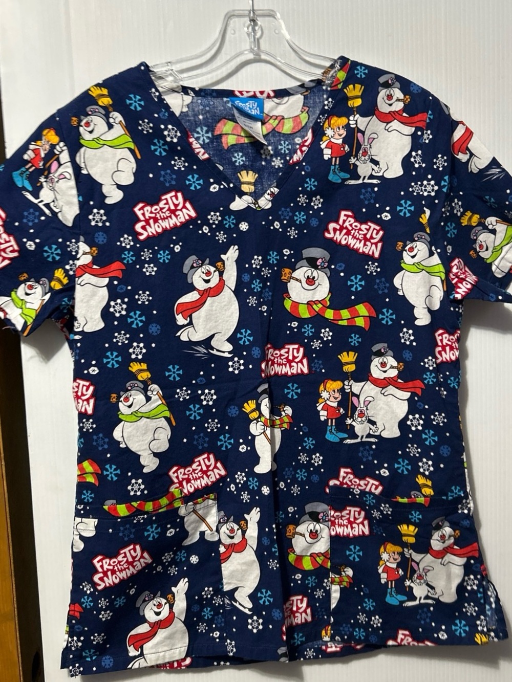 Warner Bros. Navy Frosty the Snowman Print Tunic Top